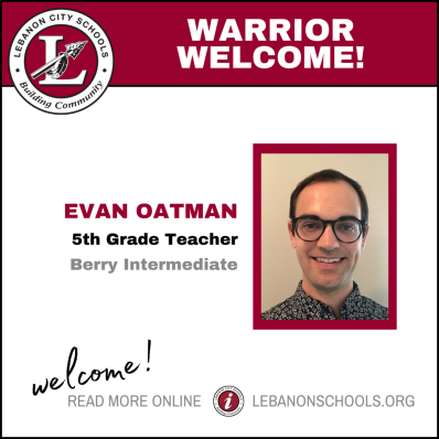 Evan Oatman, 5th Grade Teacher, Berry Intermediate